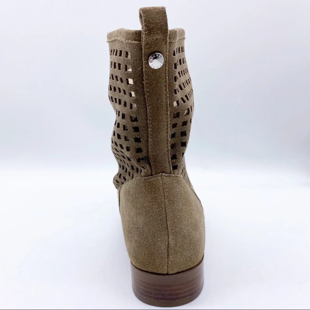 Michael Kors-Soft Suede Laser Cut Midi Boot 5.5 - Picture 4 of 9
